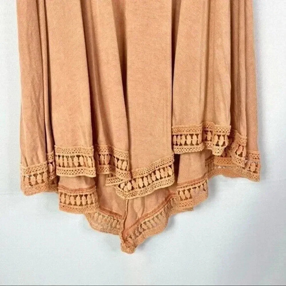 Altar'd State Orange Crochet Trim Boho Sleeveless Swing Tank Top XS - Picture 4 of 5